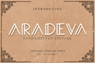 Aradeva: A Handwritten Display Font for Creative Projects