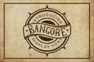 Bangore Font: A Vintage Display Typeface for Handmade Craft Projects
