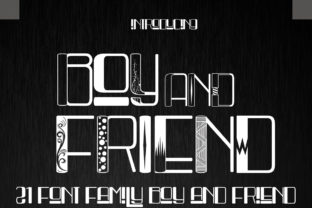 Boy and Friend Font for Editorial Design