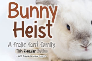 Bunny Heist: A Frolic Display Font That Works in Real Branding Projects