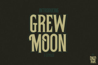 Grewmoon Vintage Display Font