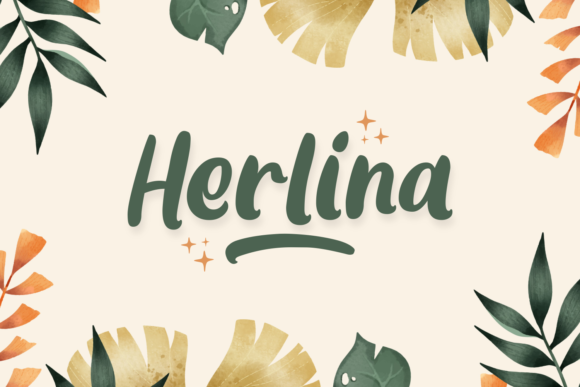 Herlina: Elegant Display Font for Crafters