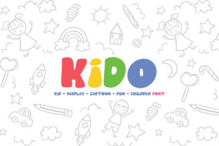 Kido Display Font: Sweet Whimsy for Kids Brand Campaigns