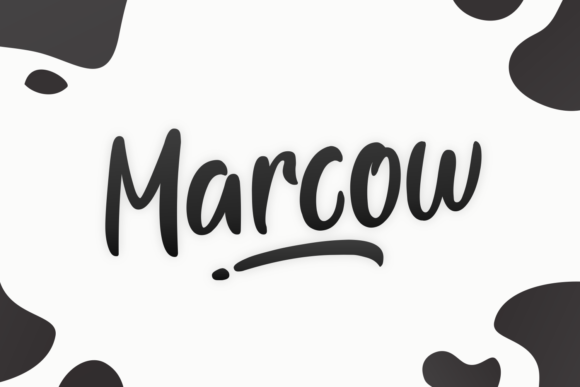 Marcow: A Modern Display Font