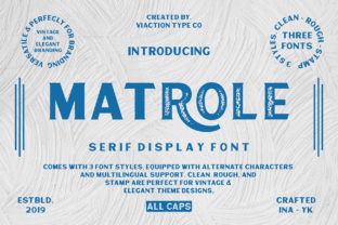 Matrole: A Bold Display Font for Marketers