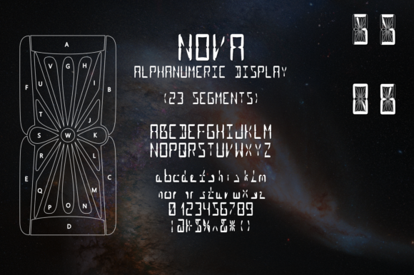 Nova Alphanumeric: A Creative Font for Makers