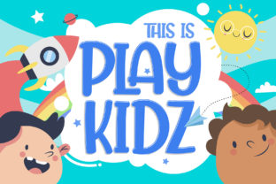 Playkidz: A Playful Display Font for Kids-Themed Design