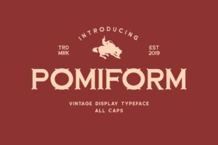 Pomiform: A Chunky Editorial Serif Font with Nostalgic Appeal