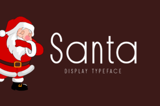 Santa: A Festive Display Font