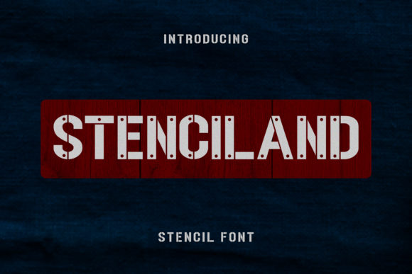 Stenciland: A Bold Display Font for Creative Projects