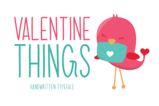 Valentine Things: A Handwritten Font for Editorial Warmth