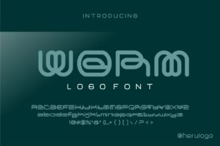 Worm: A Bold Display Font for Creative Design